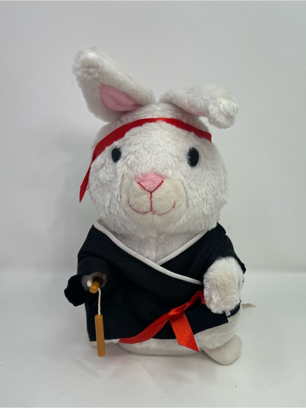 Gemmy Ninja Bunny Kung Fu Fighting Animated Plush Nunchucks Dancing Hamster Pal